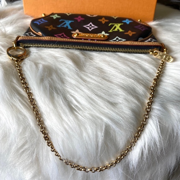 Louis Vuitton Pochette Milla MM - Monogram Multicolor Black M60097 - Picture 12 of 16